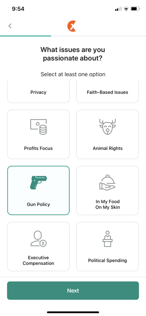 Image of Phone with Gun Policy icon highlighted